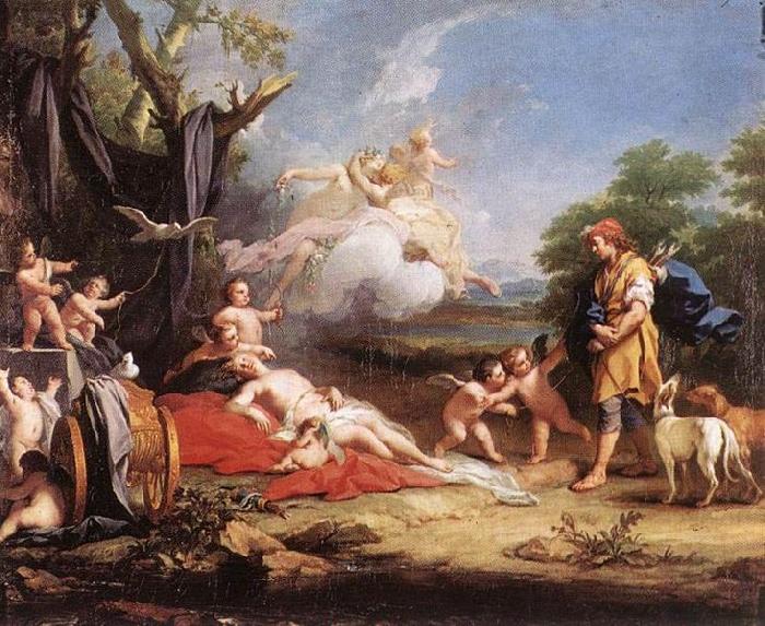 Jacopo Amigoni Venus and Adonis Sweden oil painting art